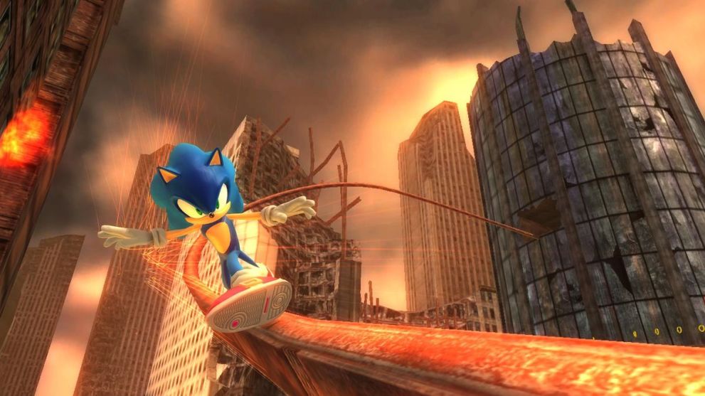 Sonic 06 gameplay