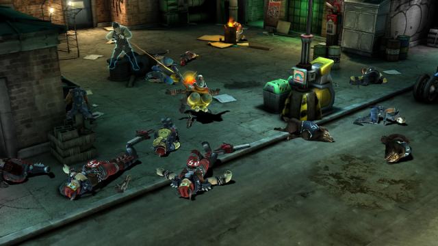 A turn-based battle with many wounded enemies in Shadowrun Chronicles: Boston Lockdown