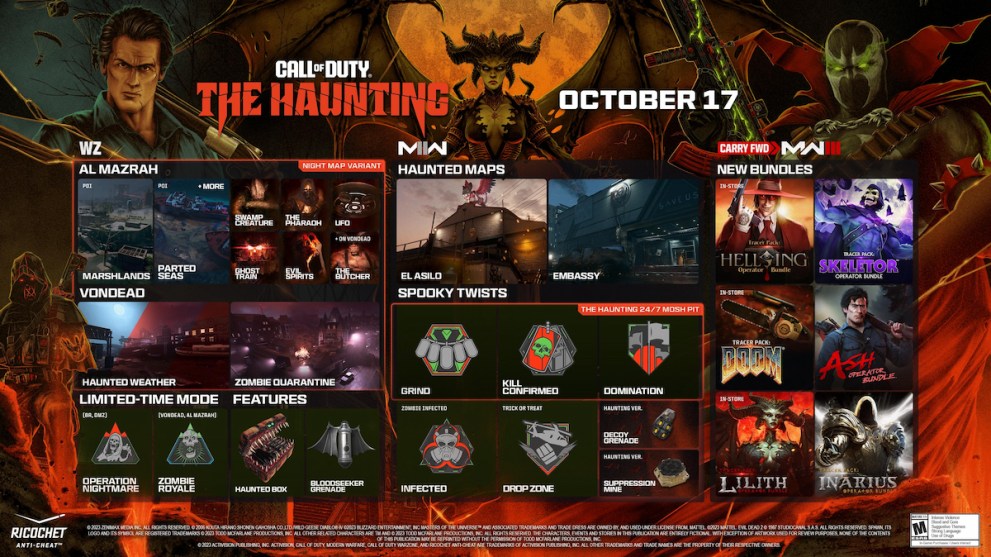The Haunting Event for Warzone 2 Roadmap