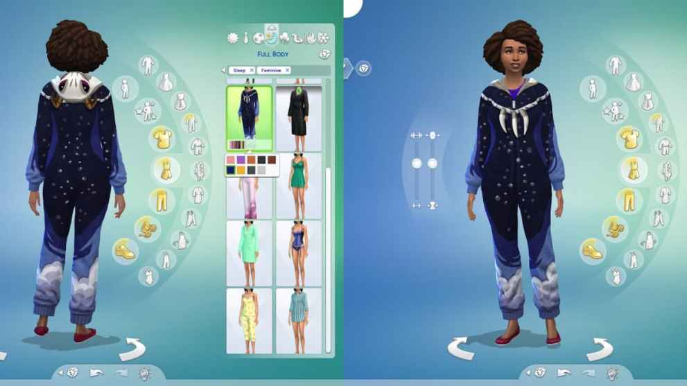 Blue Onesie in The Sims 4