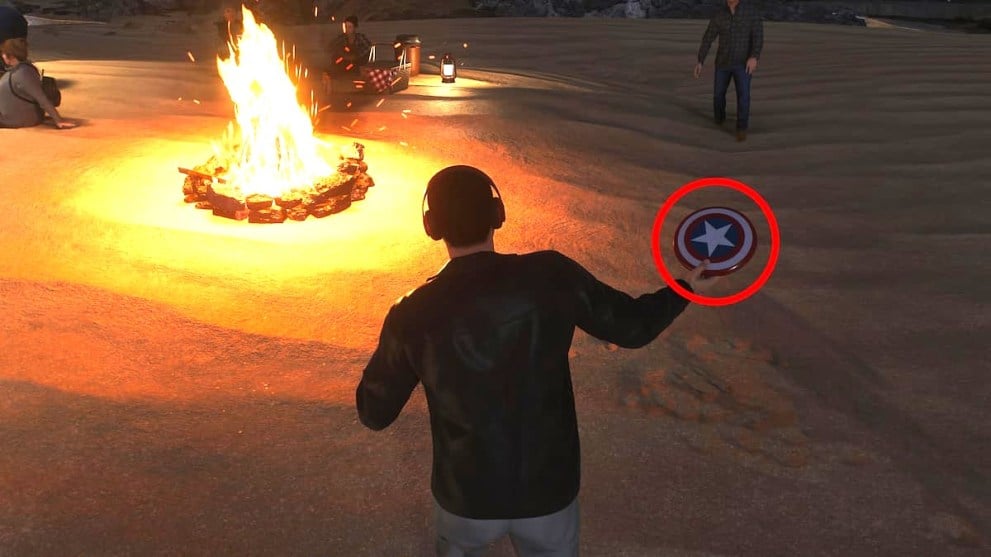 Captain America Shield Frisbee in Spider-Man 2