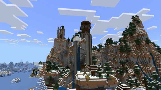 Outpost, Village, Igloo Minecraft seed