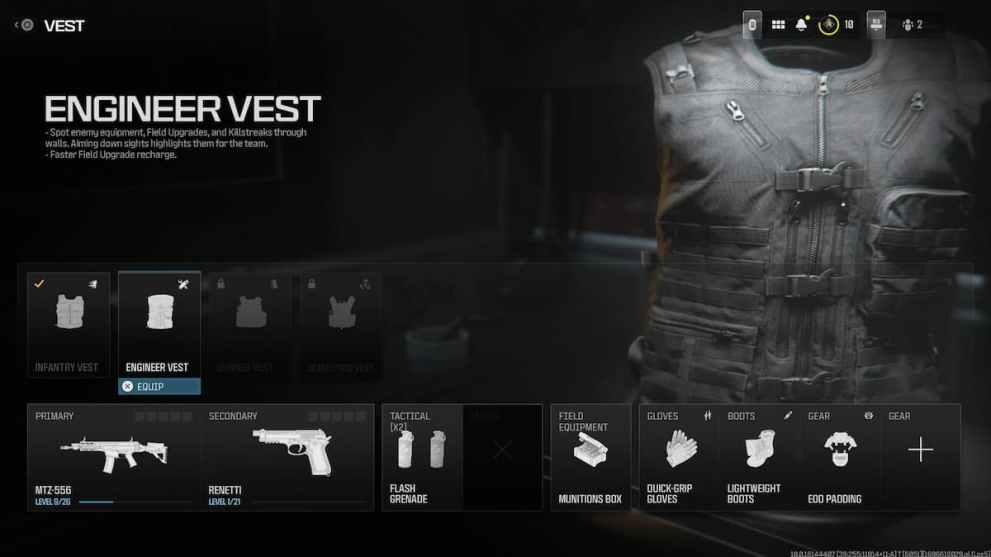 Engineer Vest in Modern Warfare 3