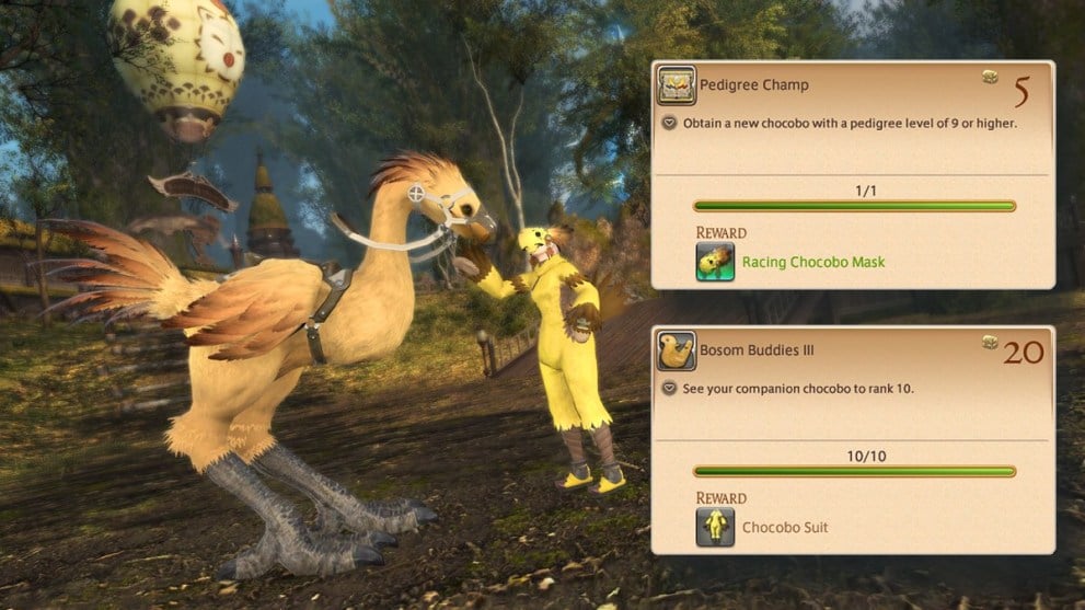 Final Fantasy 14 how to redeem achievements in the game