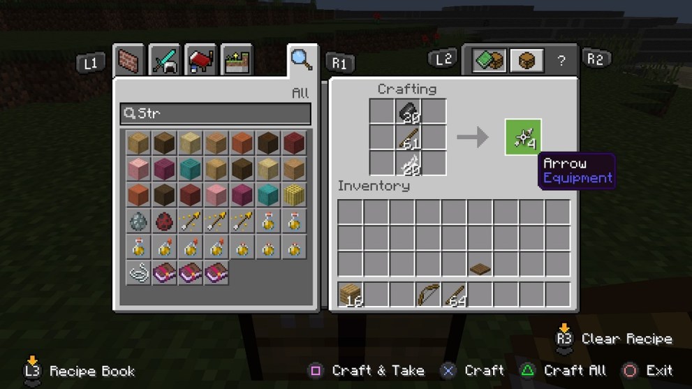how-to-craft-arrows-for-bow-minecraft