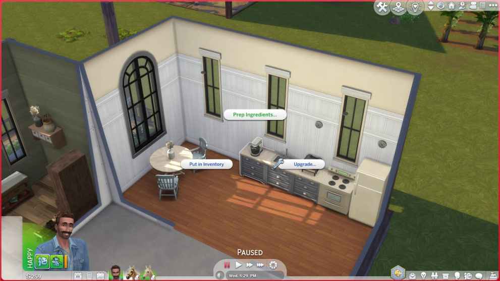 Prep Ingredients Interaction in The Sims 4