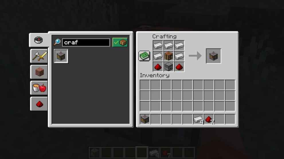 Crafter Recipe Minecraft 