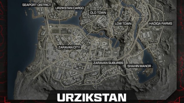 Urzikstan Map in Warzone