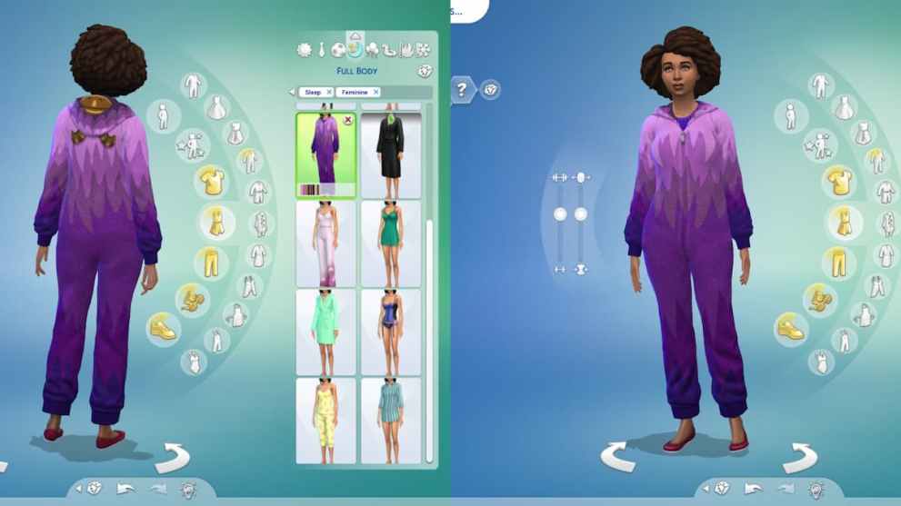 Purple Onesie in Sims 4