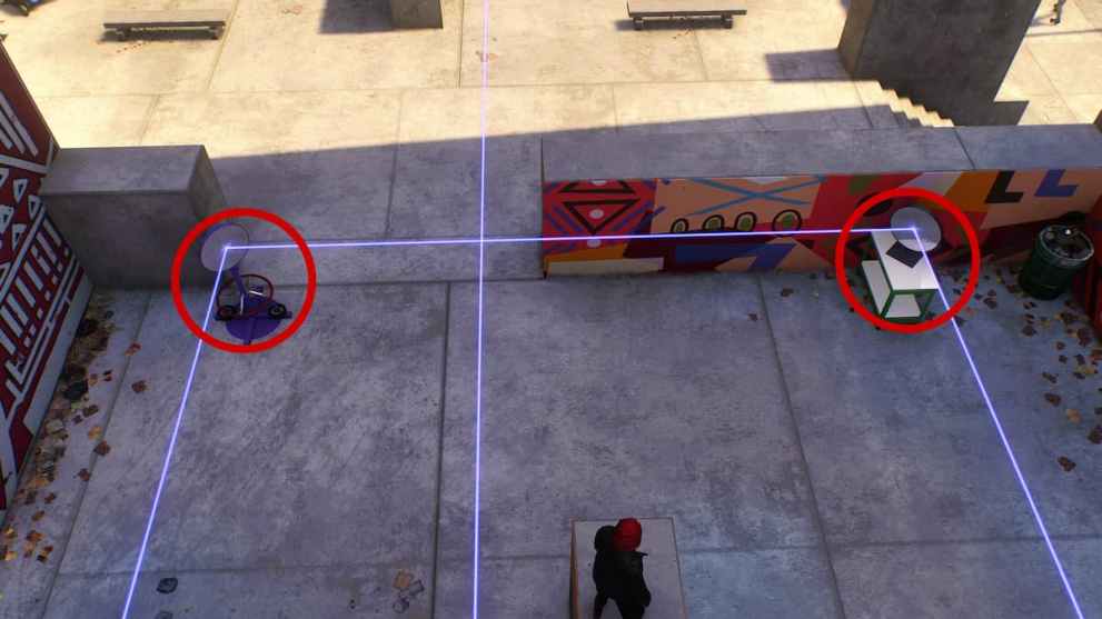 Purple and Green Mirrors in Senior Prank Second Puzzle Spider-Man 2