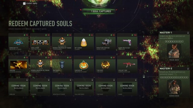 Soul Capture Rewards in Call of Duty