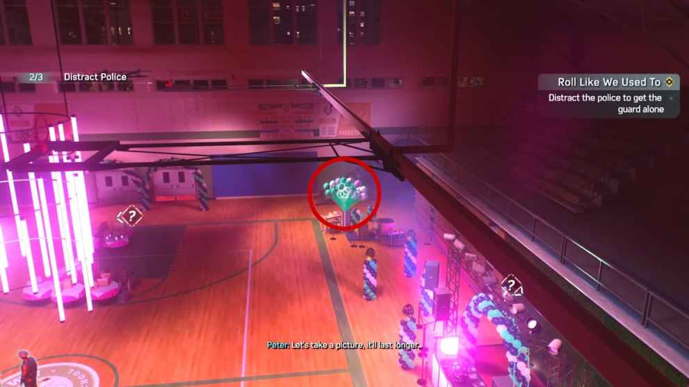 Using the second distraction in Spider-Man 2 Roll Like We Used To