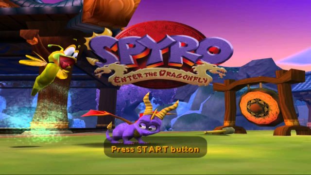 spyro enter the dragonfly title screen