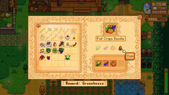 stardew valley yam Recipe