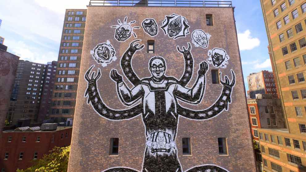 The Sinister Six Graffiti Art in Spider-Man 2