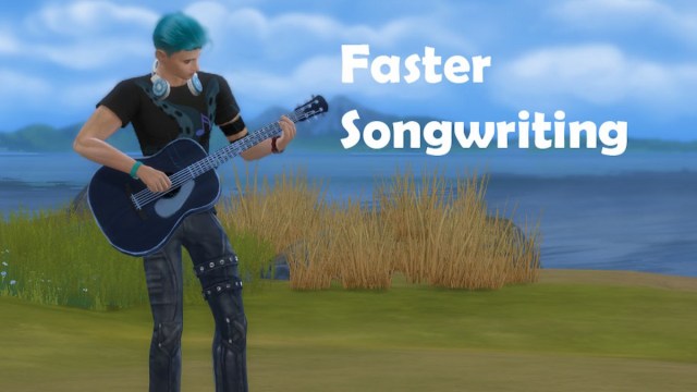 Faster Songwriting Sims 4 Mod