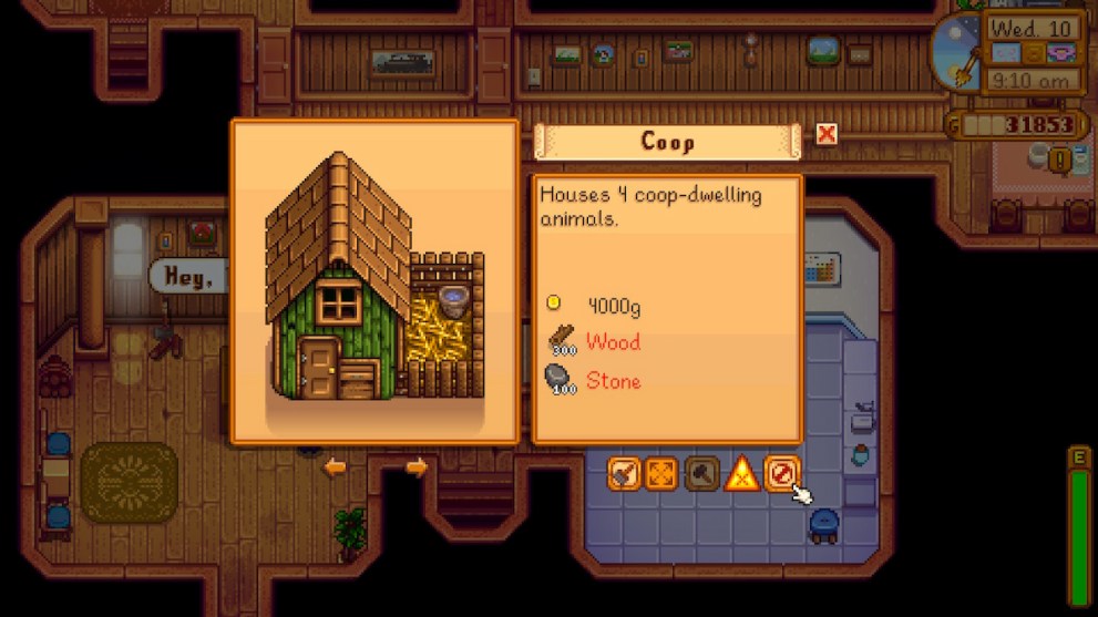 Stardew valley coop purchase robin