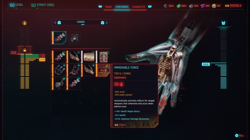 Cyberware Options All Cyberpunk 2077 Iconic Cyberware Locations - Twinfinite