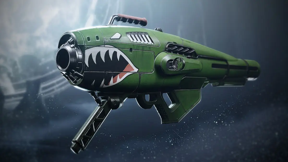 The official splash art for Dragon's Breath Exotic rocket launcher coming to Destiny 2 in Season of the Wish