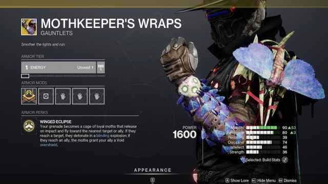 Motherkeeper's Wraps Exotic Hunter Armor in Destiny 2