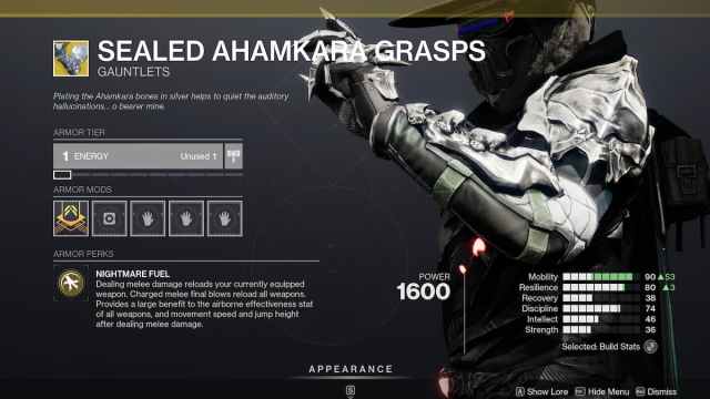 Sealed Ahamkara Grasps Exotic Armor in Destiny 2