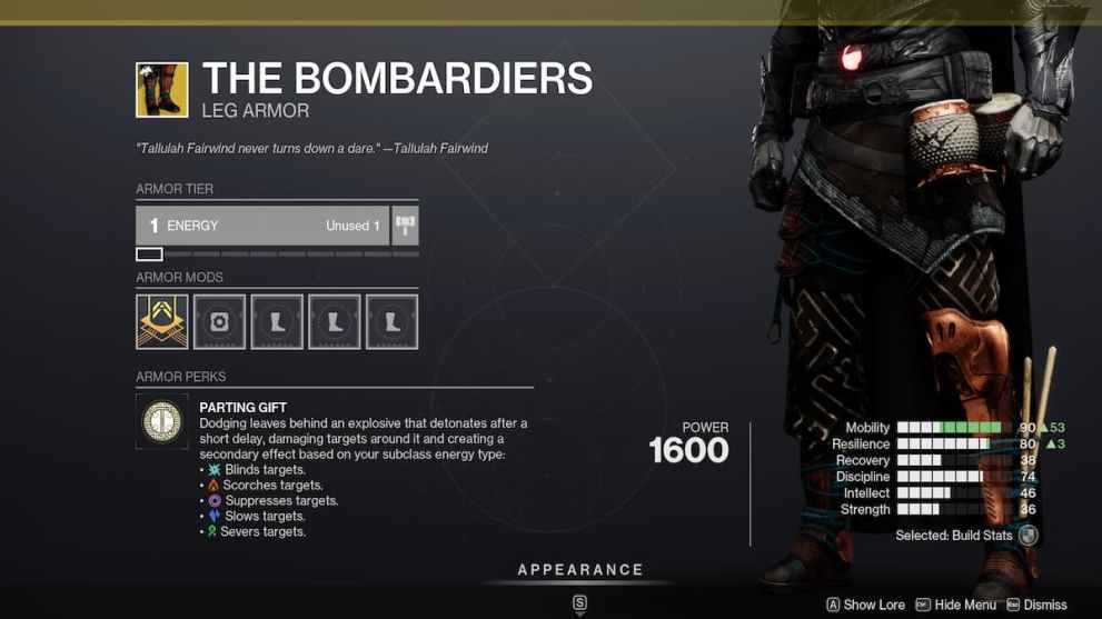 The Bombardiers Exotic Hunter Armor in Destiny 2