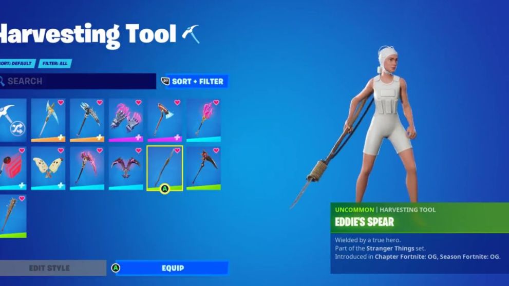 Eddie's Spear pickaxe in Fortnite