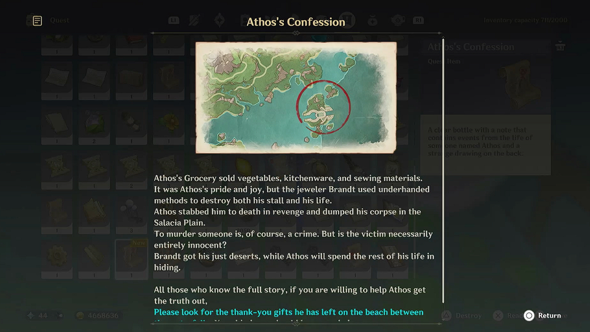 How to Solve Athos’s Confession Puzzle in Genshin Impact