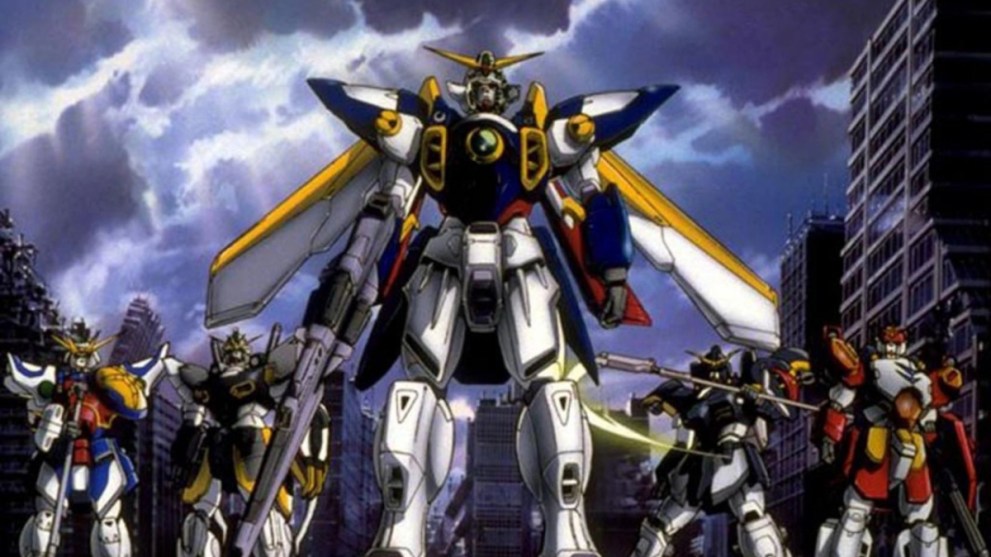 Gundam Wing Gundams Standing Stationary