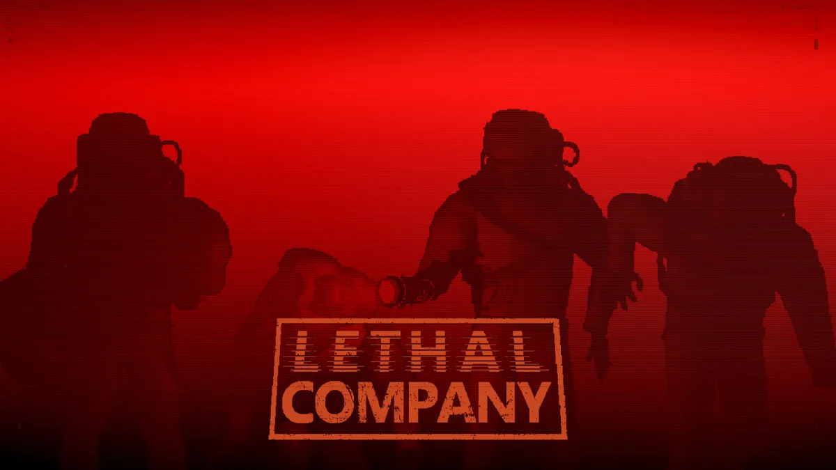 Key Art of Lethal Company Characters Against Red Background