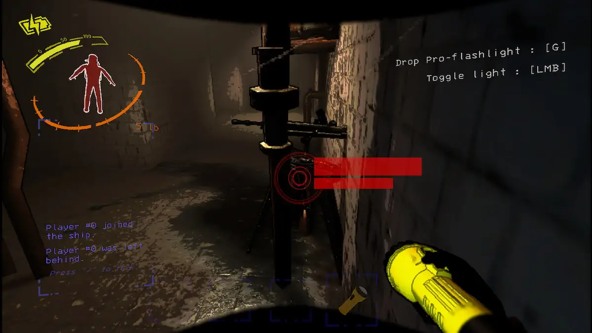 A turret in an abandoned facility in Lethal Company