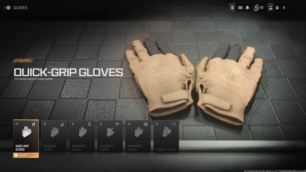Quick Grip Gloves MW3 Warzone