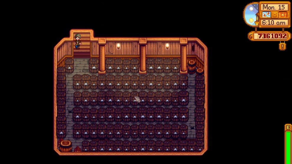 Aging Pale Ale in Stardew Valley.