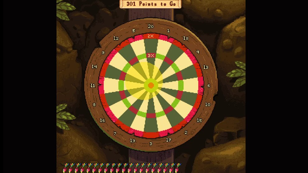 The Dart minigame in Stardew Valley.