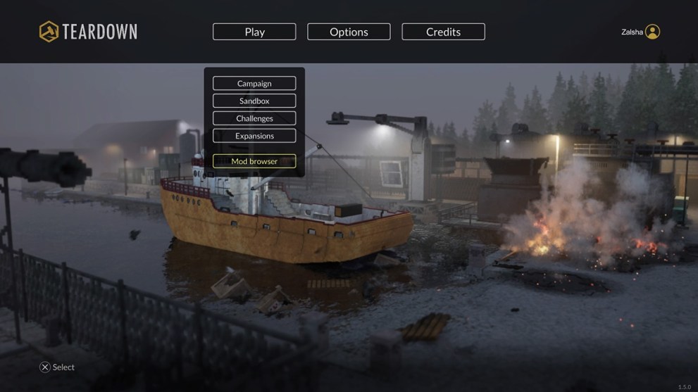 Access Mod Browser from Main Menu