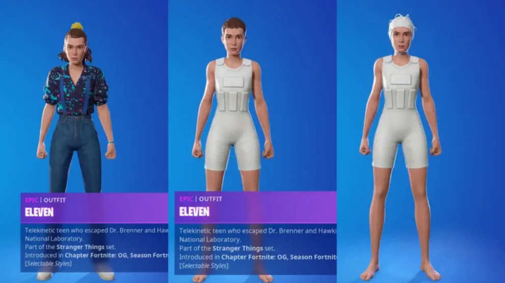 Eleven skin in Fortnite