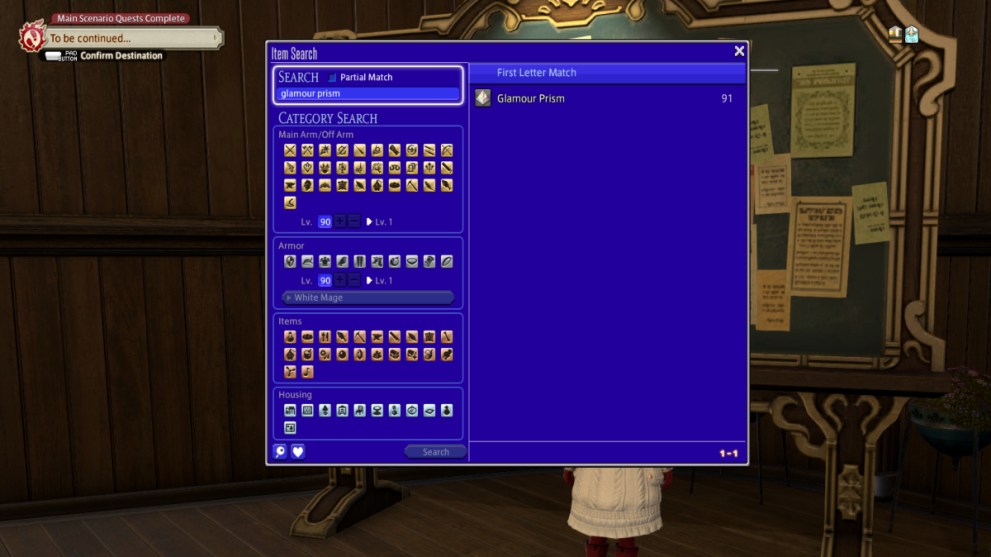 Final Fantasy 14 how to get glamour prisms on the market board