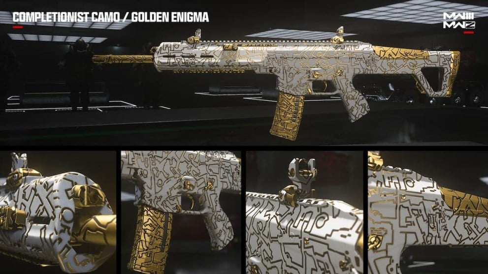 Golden Enigma Mastery Camo in MW3