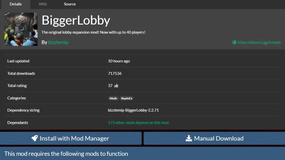 Lethal Company BiggerLobby mod