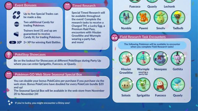 Pokemon GO Party Up Event