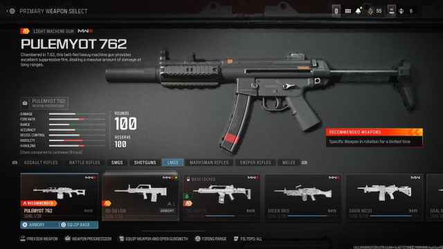 Pulemyot 762 in Modern Warfare 3 Zombies