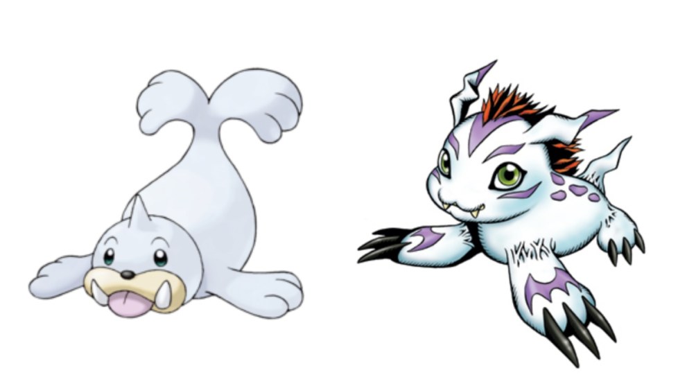 Seel from Pokemon and Gomamon from Digimon