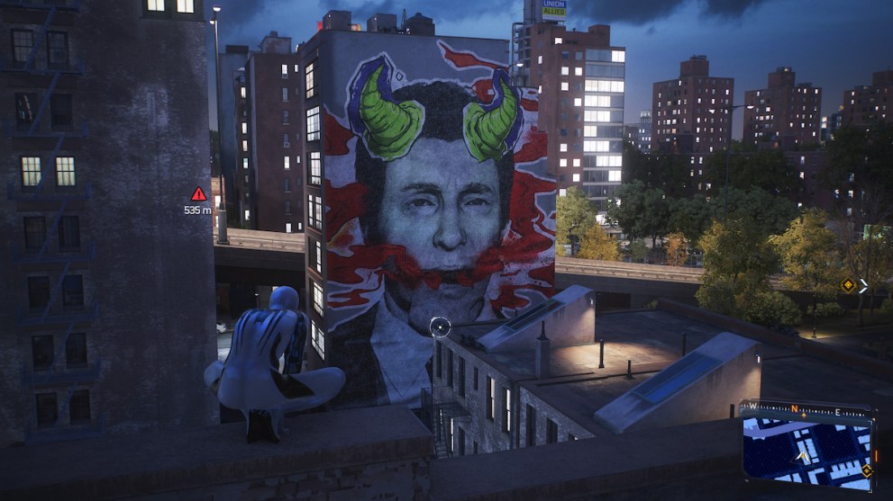 spider-man 2 mural