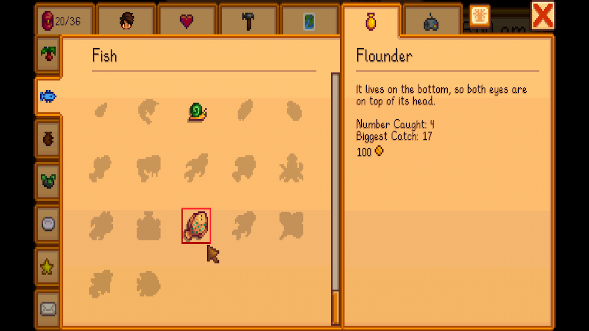 stardew valley flounder: where to catch & how to find