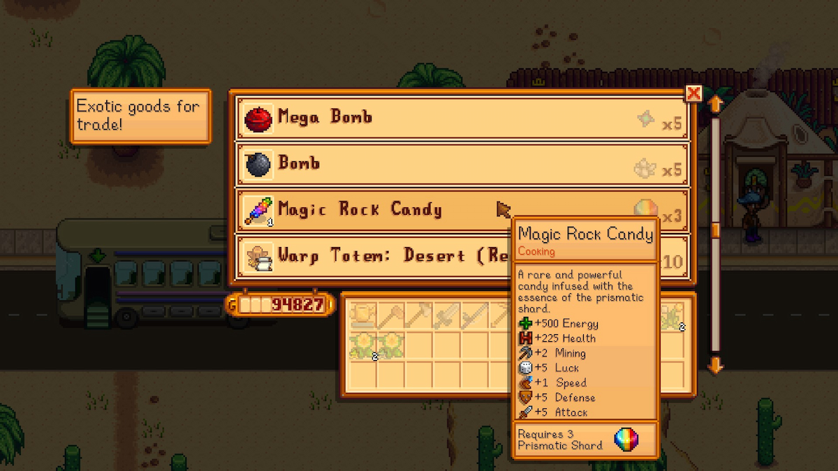 stardew valley magic rock candy where to find and how to use