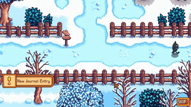 stardew valley a winter mystery bus stop shadow guy