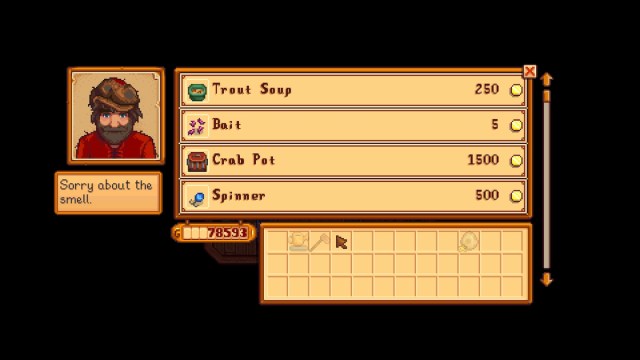 stardew valley willy store trout soup