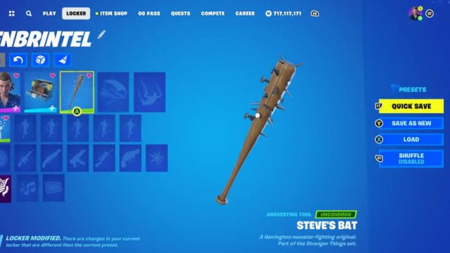 Steve's Bat pickaxe in Fortnite