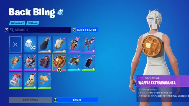 Waffle Extravaganza Back bling in Fortnite