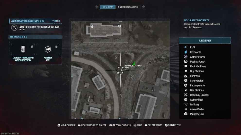 Deadbolt Turret Map Icon in Modern Warfare 3 Zombies